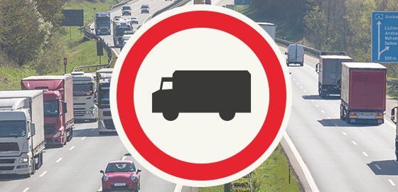Ograniczenia w ruchu ciężarówek – Maj 2024